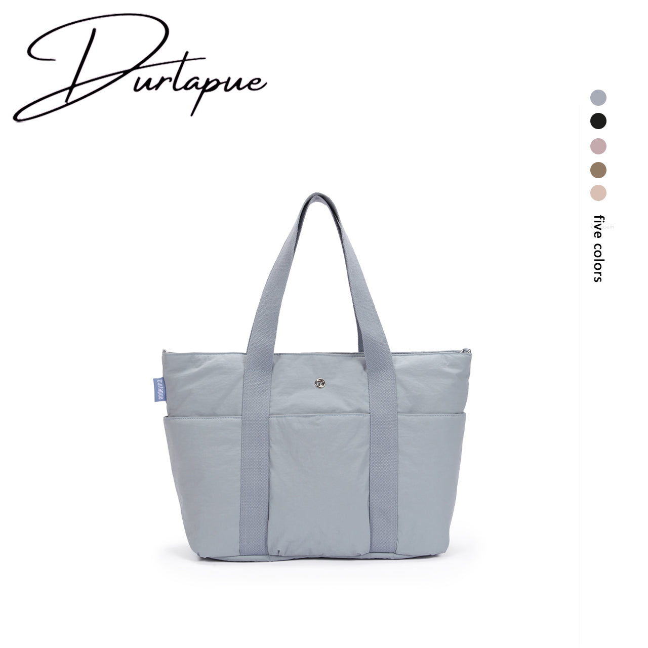 (Durlapue) nylon material solid color computer bag casual crossbody tote bag