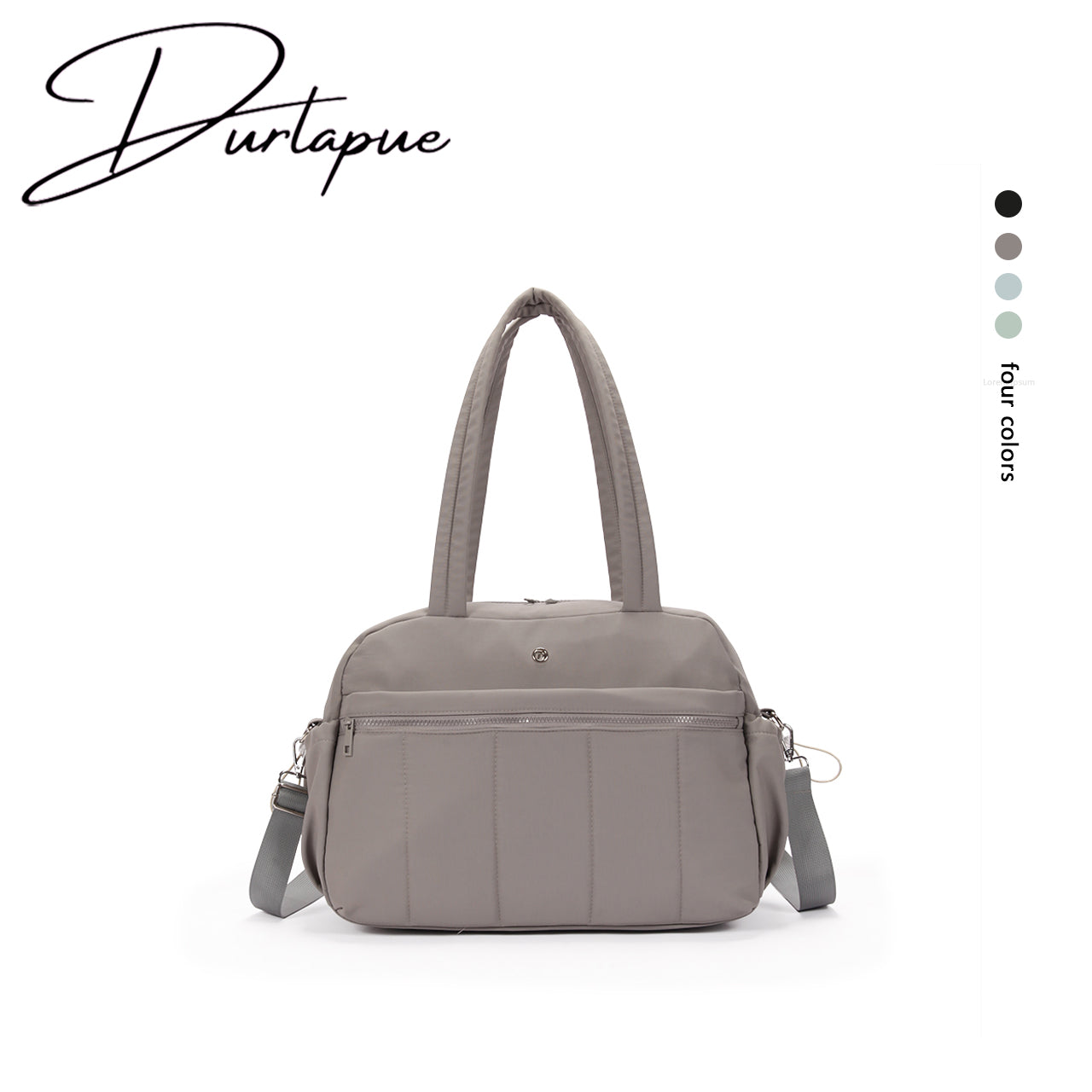 (Durlapue) nylon material, stylish large-capacity computer bag, lightweight and versatile shoulder tote bag
