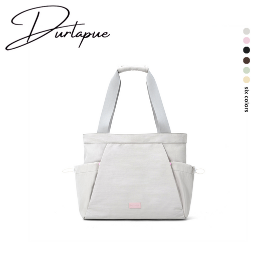 【Durlapue】Minimalist Nylon Shoulder Bag Multi-Use Daily Tote for Travel & Errands