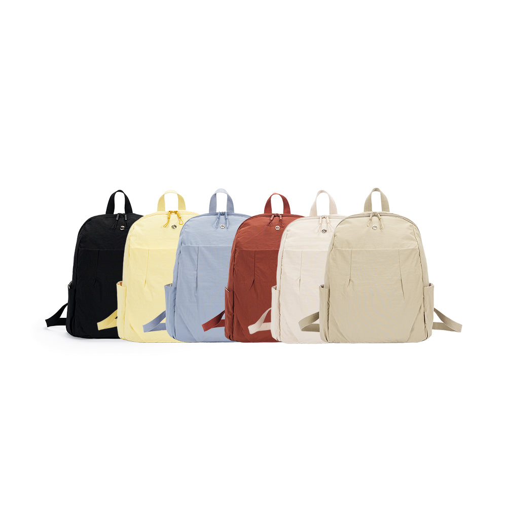 【Durlapue】Waterproof ultralight fabric backpack, stylish and simple solid color computer bag