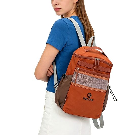 【Durlapue】Lightweight nylon backpack, can hold essentials. Small 11-inch device, casual school or travel backpack.