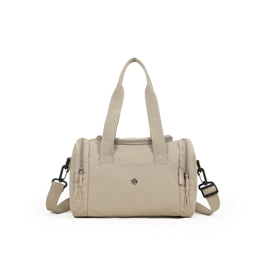 【Durlapue】Nylon waterproof large capacity gym messenger bag stylish simple portable handbag