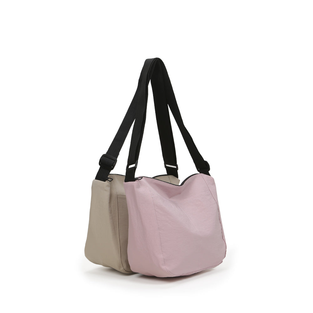 【Durlapue】Nylon waterproof solid color simple shoulder bag fashionable and versatile portable crossbody bag