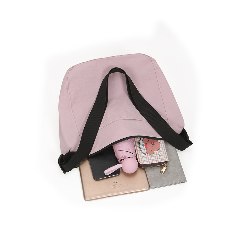 【Durlapue】Nylon waterproof solid color simple shoulder bag fashionable and versatile portable crossbody bag