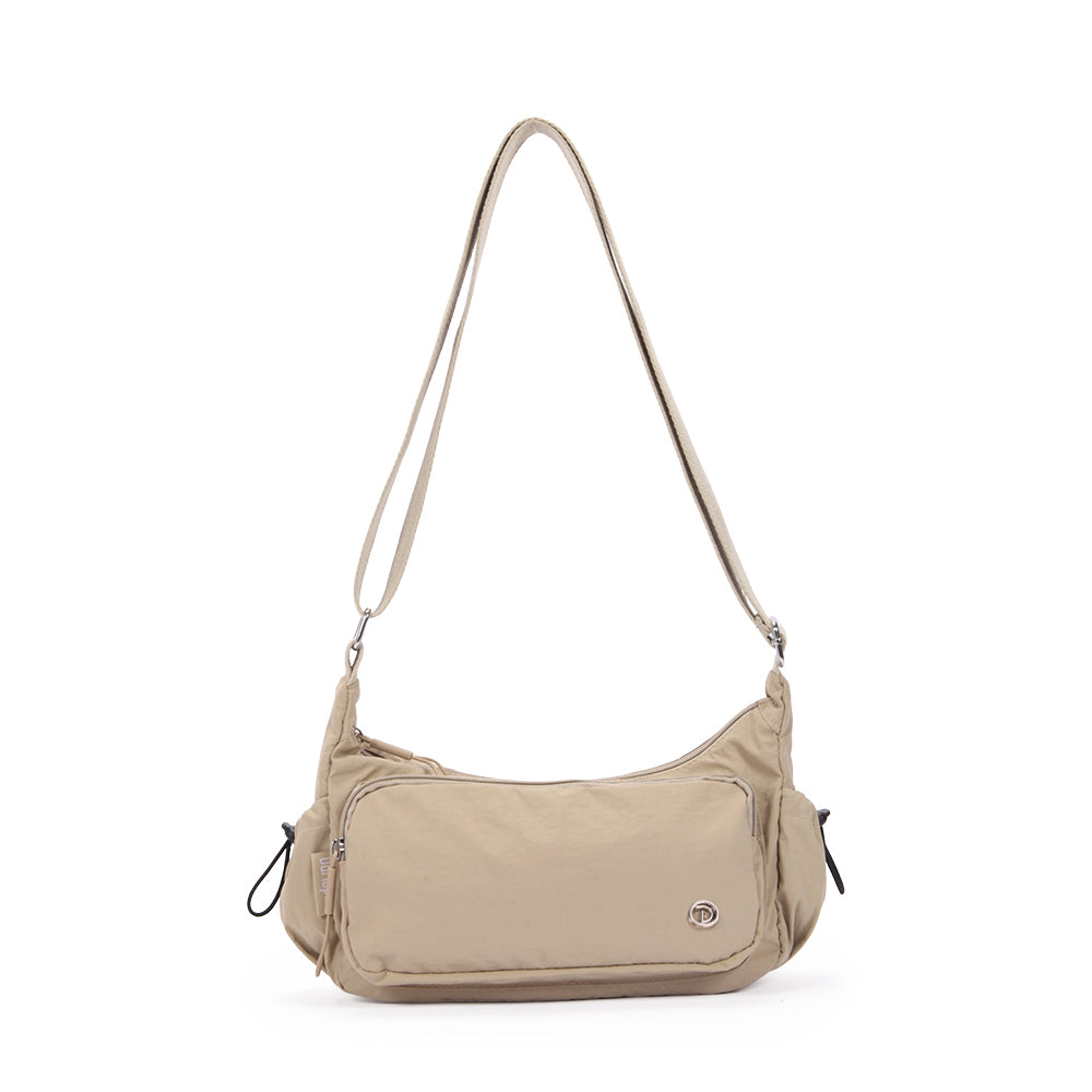 (Durlapue) nylon material solid color lightweight crossbody bag versatile men and women shoulder bag