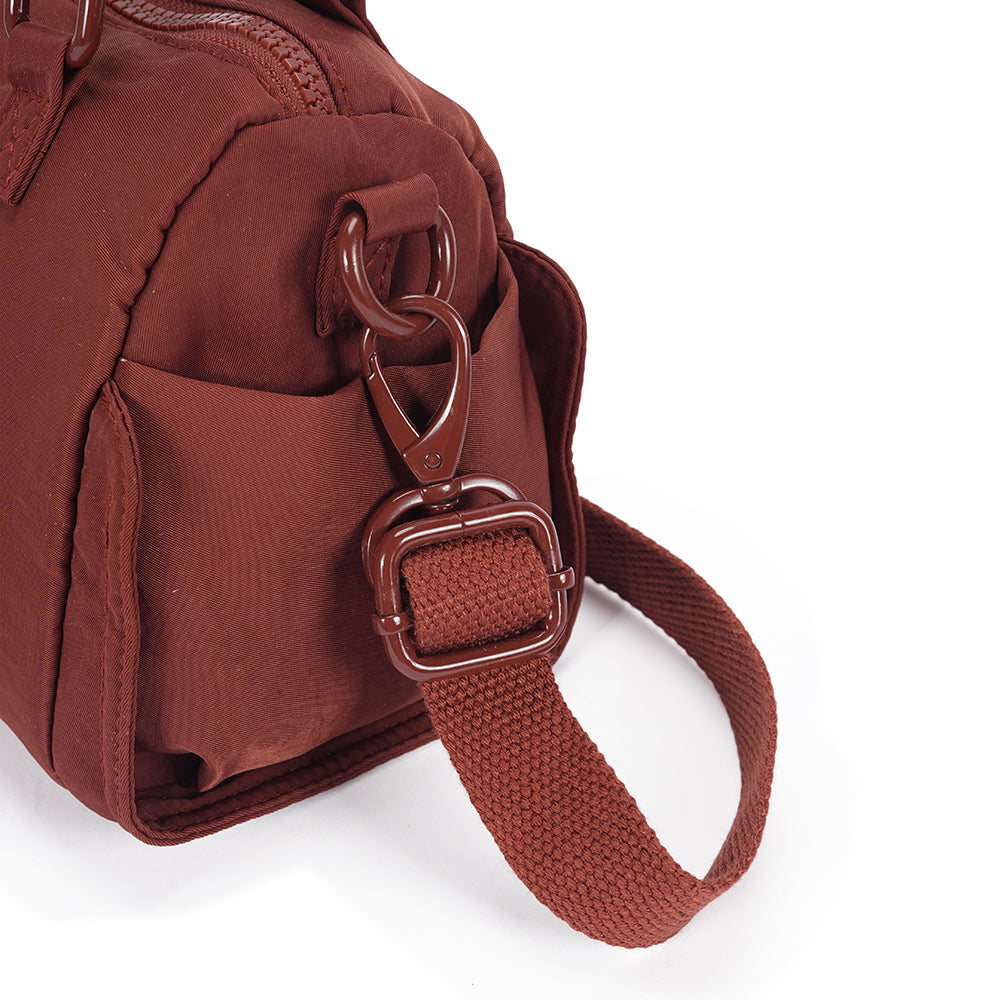 (Durlapue)Nylon material, solid color daily handbag for men and women, lightweight and versatile crossbody bag