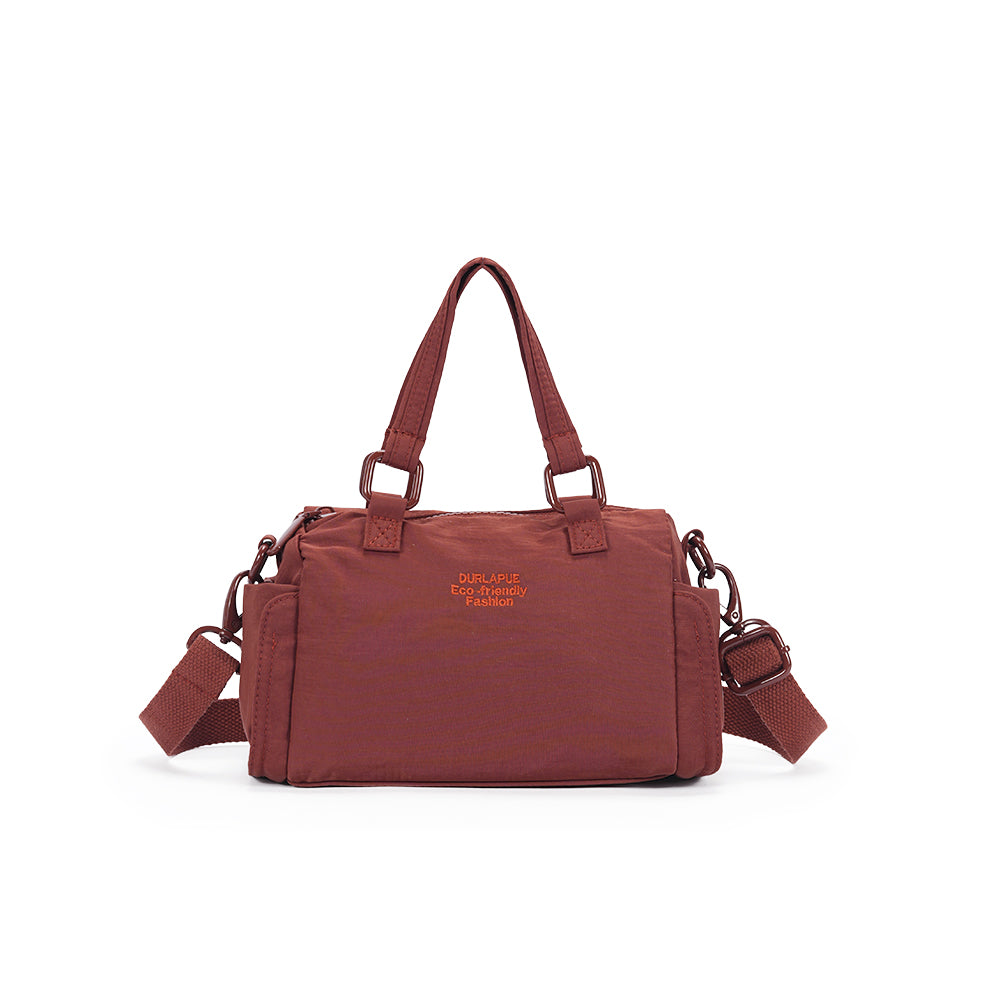 (Durlapue)Nylon material, solid color daily handbag for men and women, lightweight and versatile crossbody bag