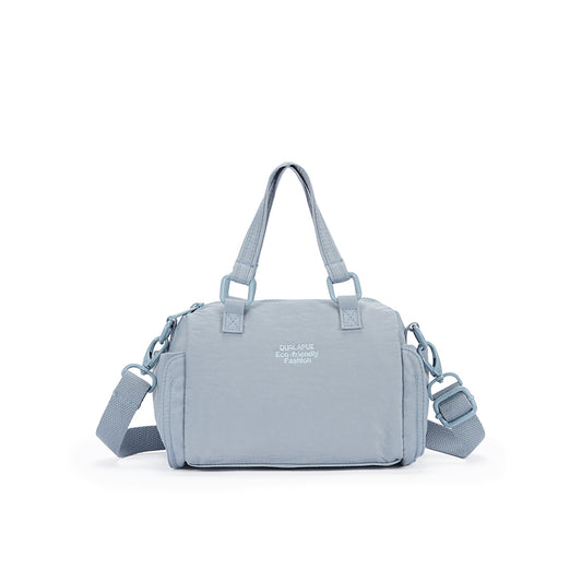 (Durlapue)Nylon material, solid color daily handbag for men and women, lightweight and versatile crossbody bag