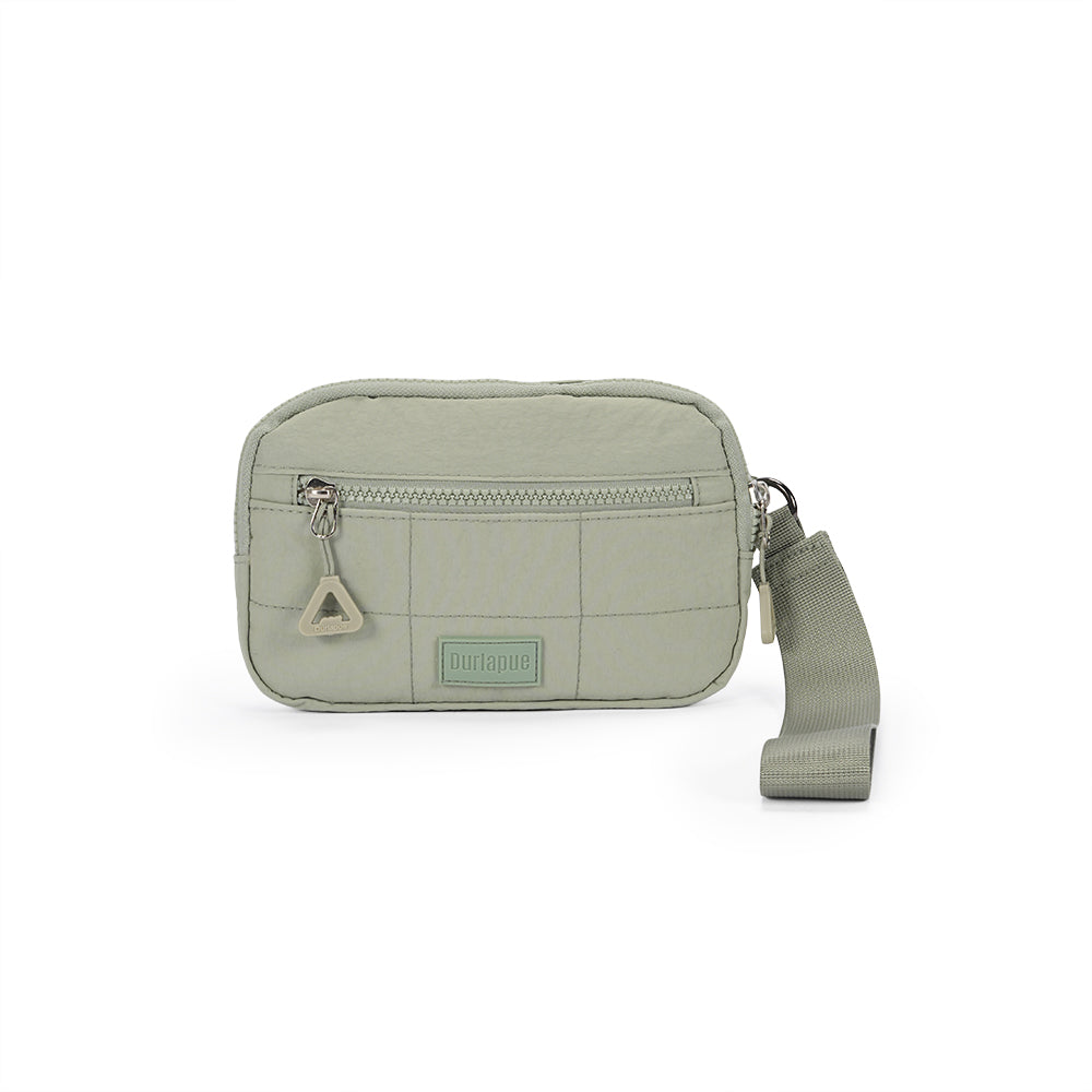 【Durlapue】Stylish and minimalist nylon wristlet phone wallet and travel organizer bag
