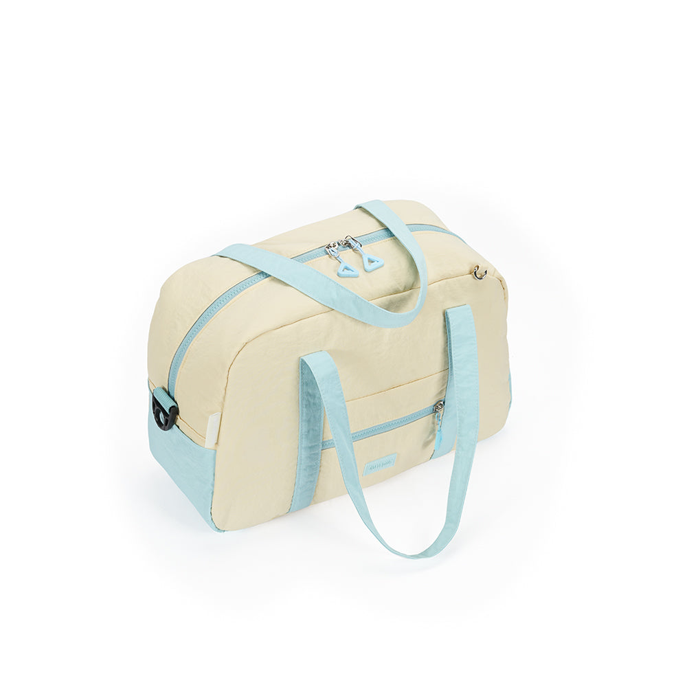 【Durlapue】Fashionable contrast color simple handbag nylon waterproof large capacity portable crossbody bag