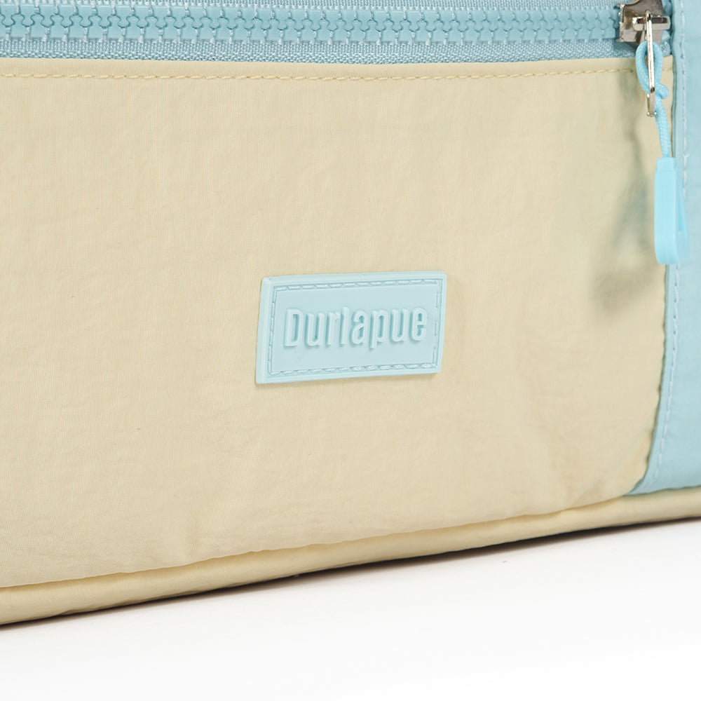 【Durlapue】Fashionable contrast color simple handbag nylon waterproof large capacity portable crossbody bag