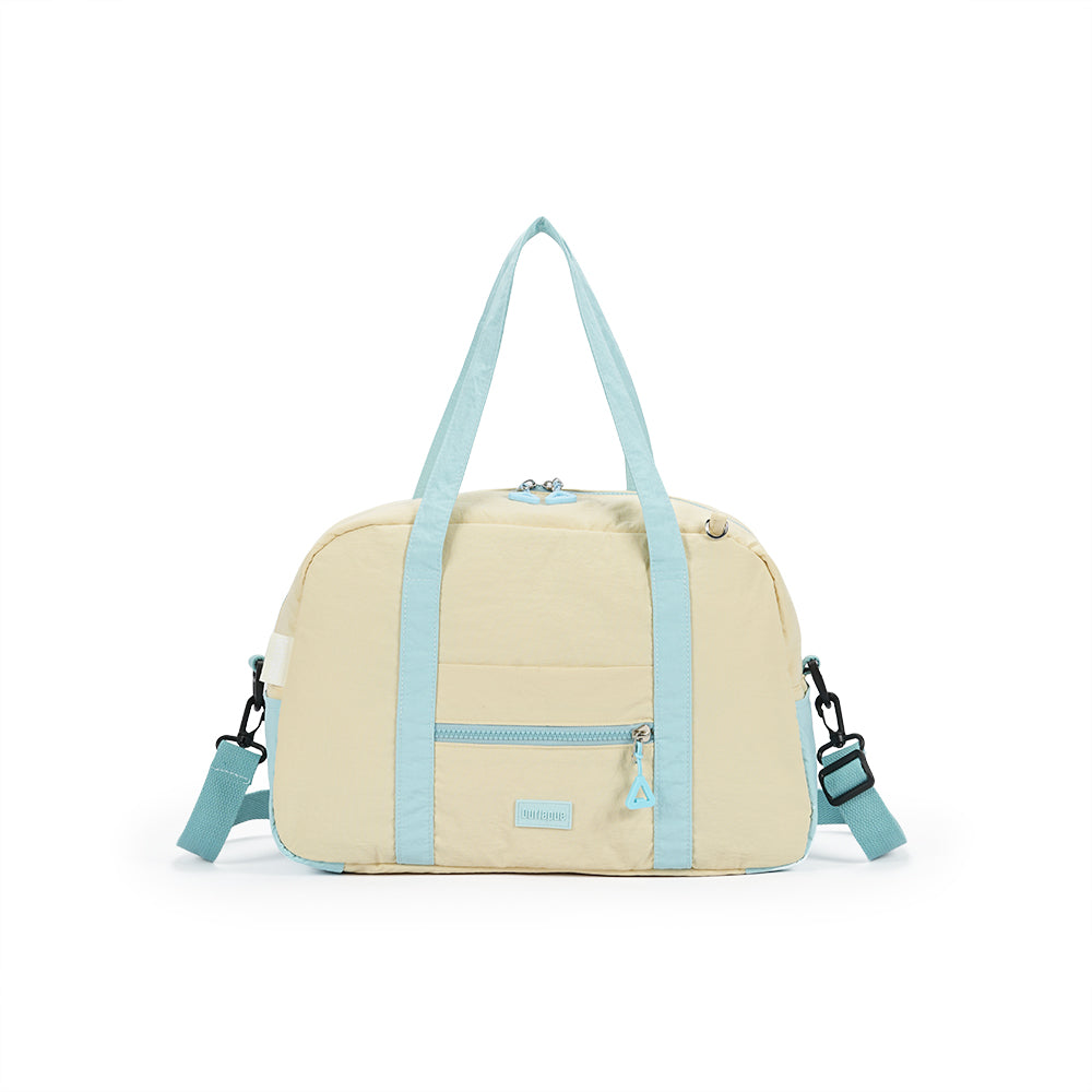 【Durlapue】Fashionable contrast color simple handbag nylon waterproof large capacity portable crossbody bag