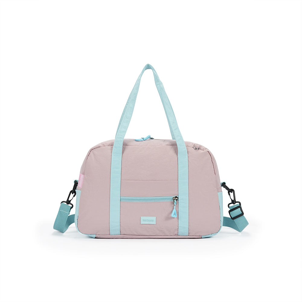 【Durlapue】Fashionable contrast color simple handbag nylon waterproof large capacity portable crossbody bag