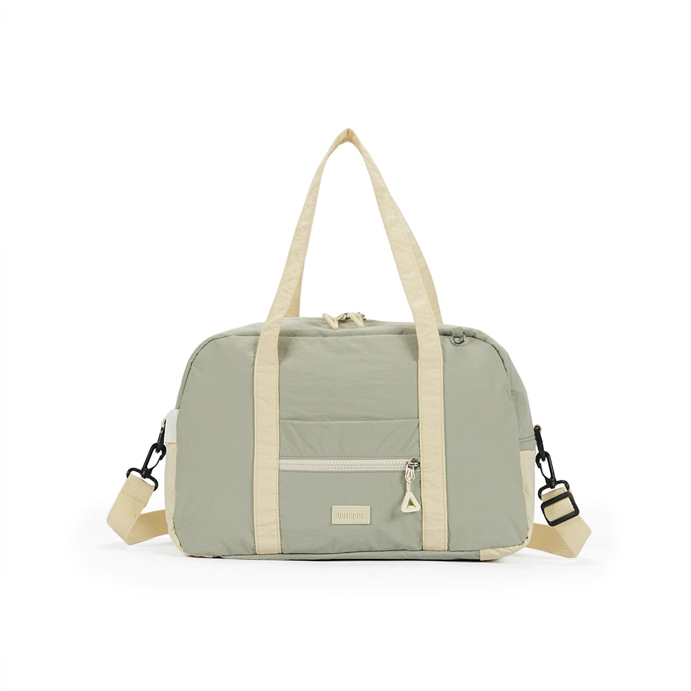 【Durlapue】Fashionable contrast color simple handbag nylon waterproof large capacity portable crossbody bag