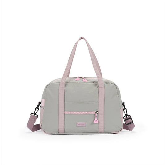 【Durlapue】Fashionable contrast color simple handbag nylon waterproof large capacity portable crossbody bag