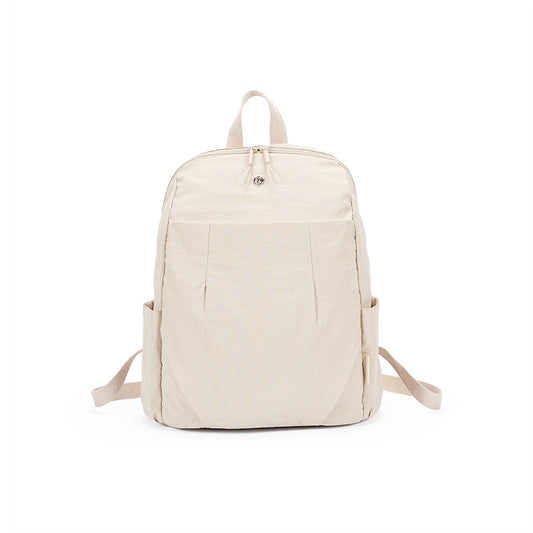 【Durlapue】Waterproof ultralight fabric backpack, stylish and simple solid color computer bag