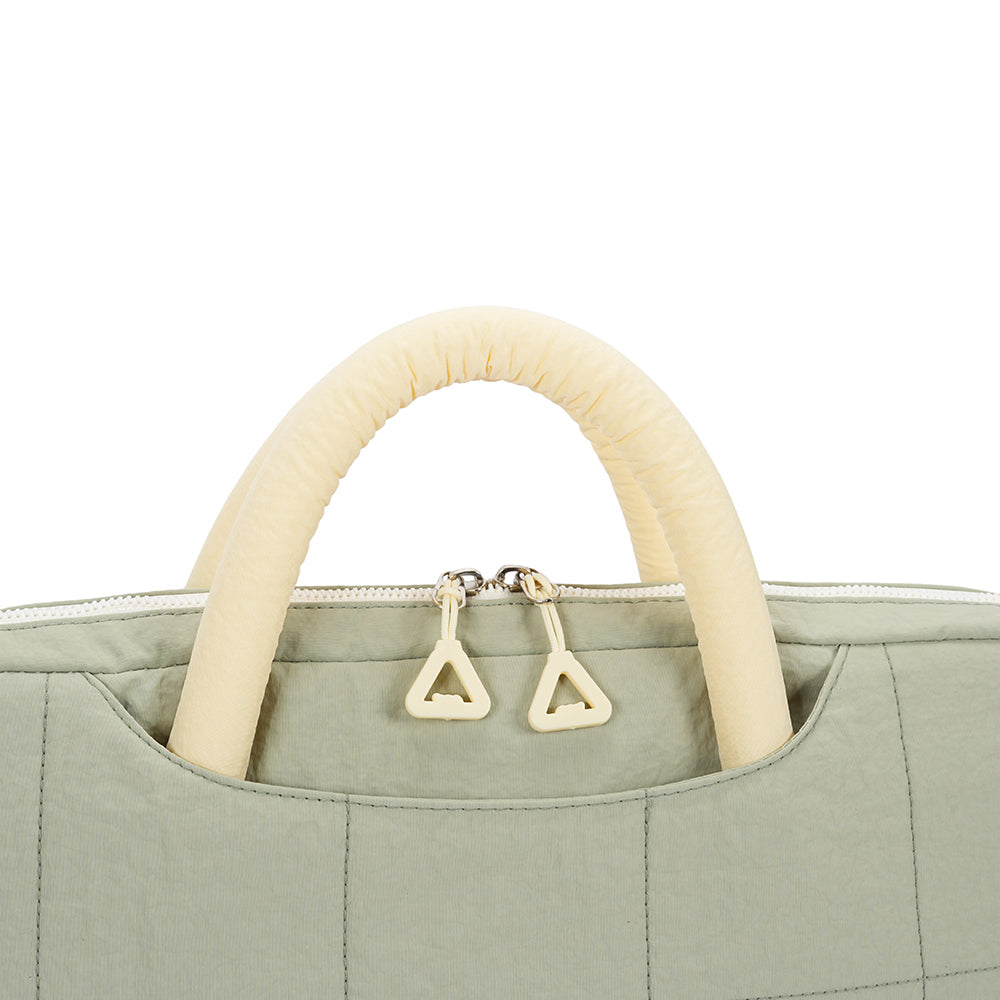 (Durlapue) nylon material, simple solid color shoulder computer bag, fashionable handbag