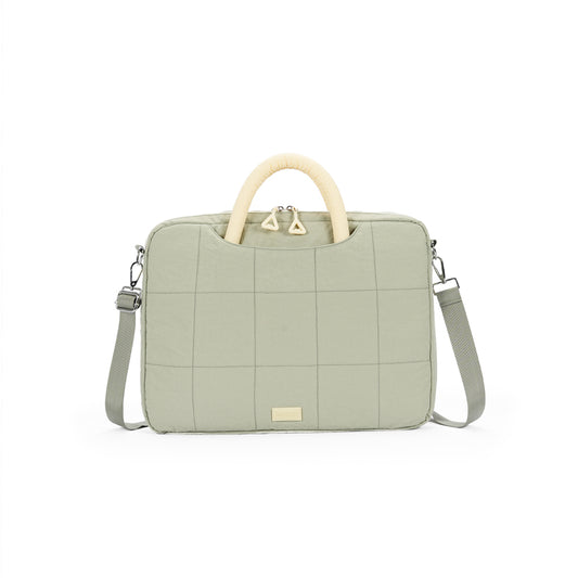 (Durlapue) nylon material, simple solid color shoulder computer bag, fashionable handbag