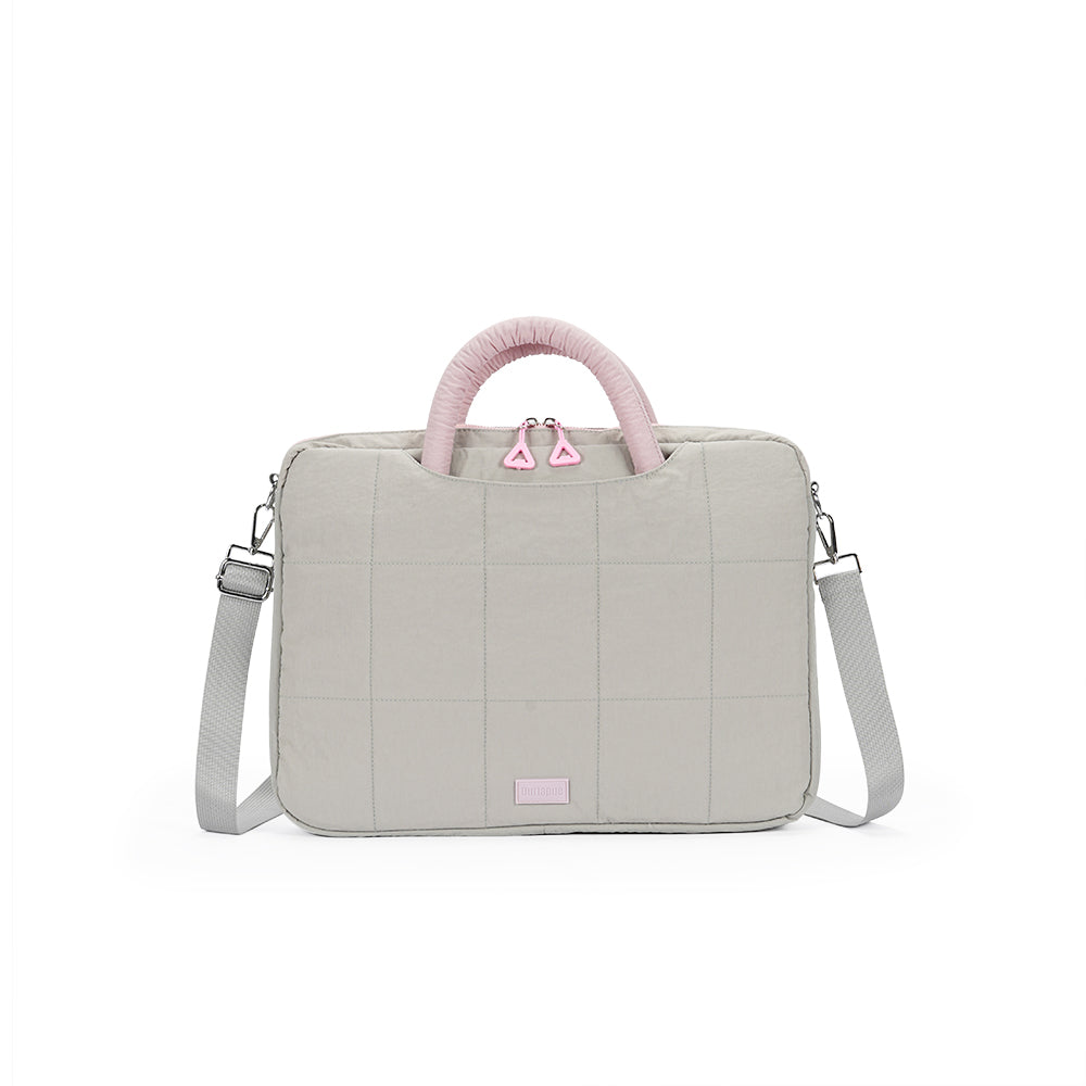 (Durlapue) nylon material, simple solid color shoulder computer bag, fashionable handbag