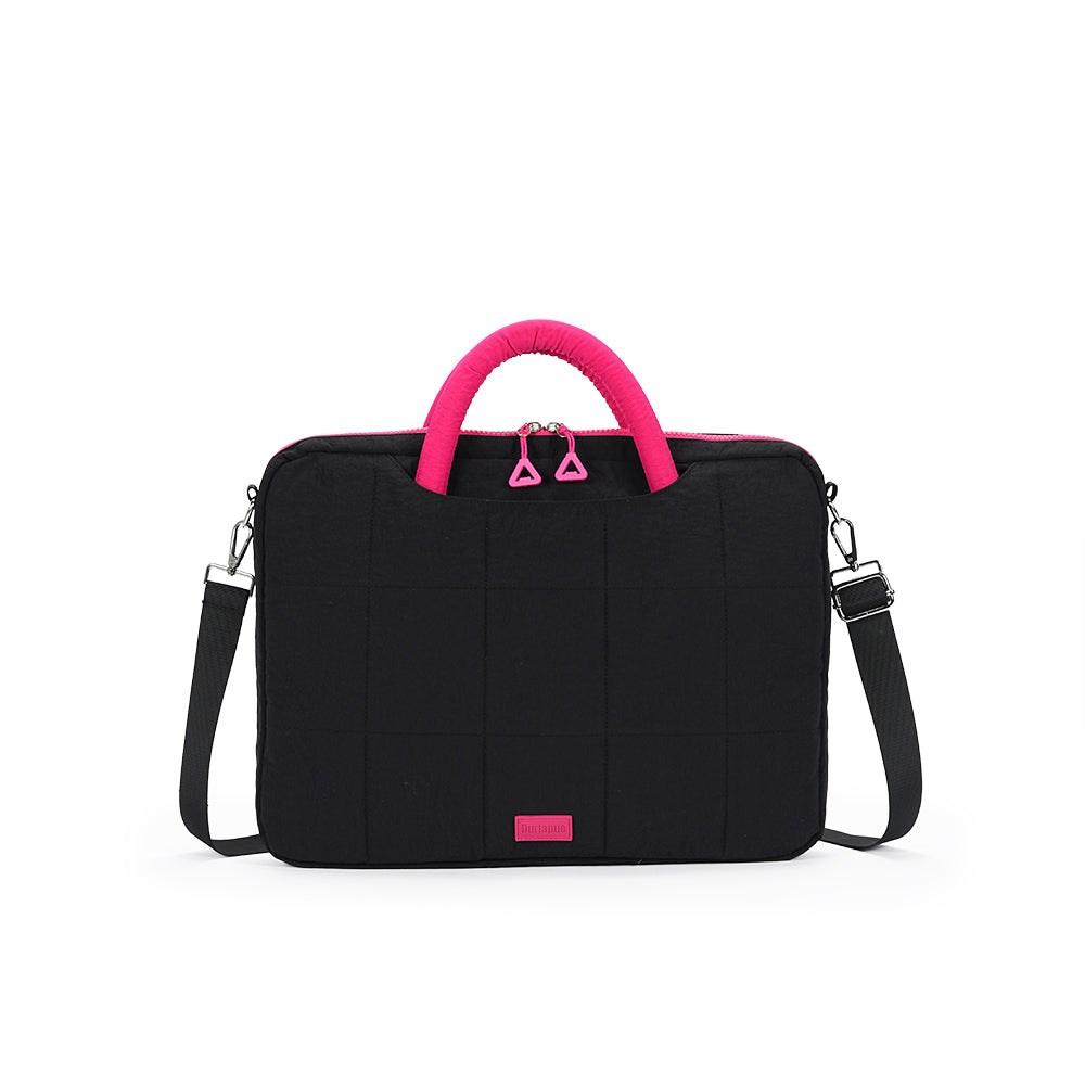 (Durlapue) nylon material, simple solid color shoulder computer bag, fashionable handbag