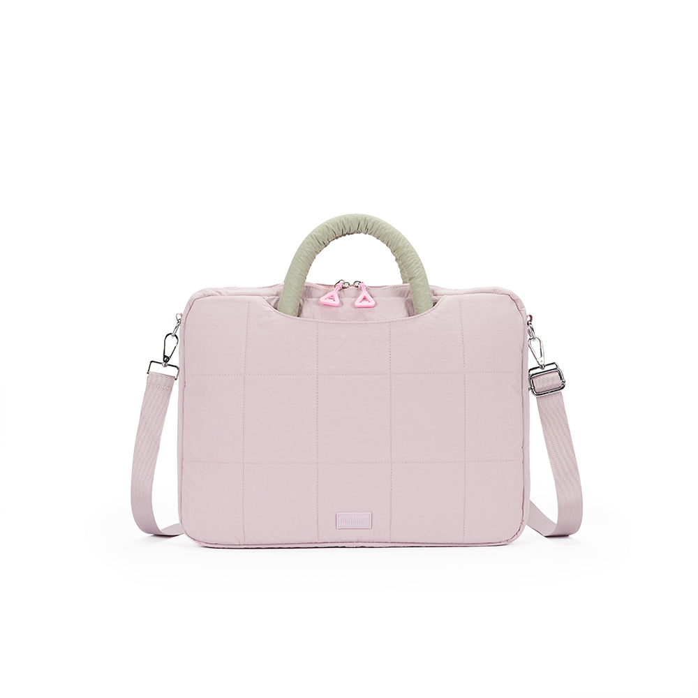(Durlapue) nylon material, simple solid color shoulder computer bag, fashionable handbag