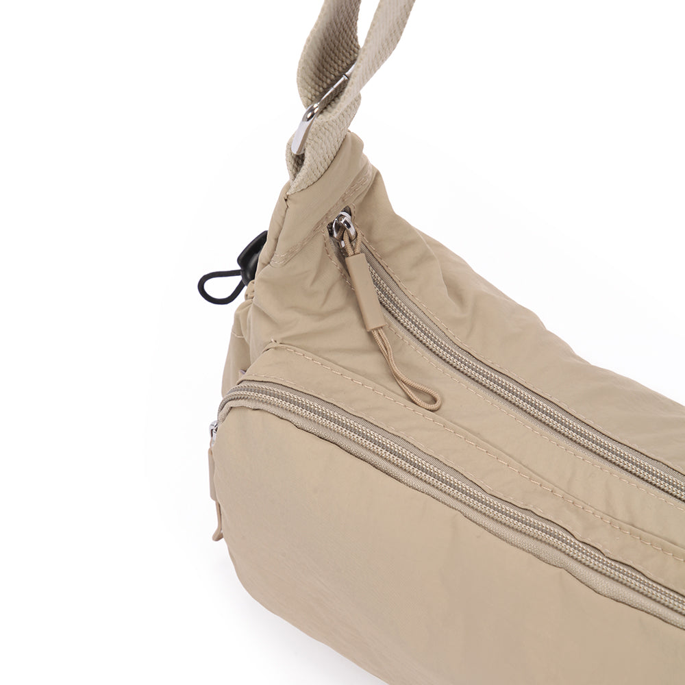 (Durlapue) nylon material solid color lightweight crossbody bag versatile men and women shoulder bag