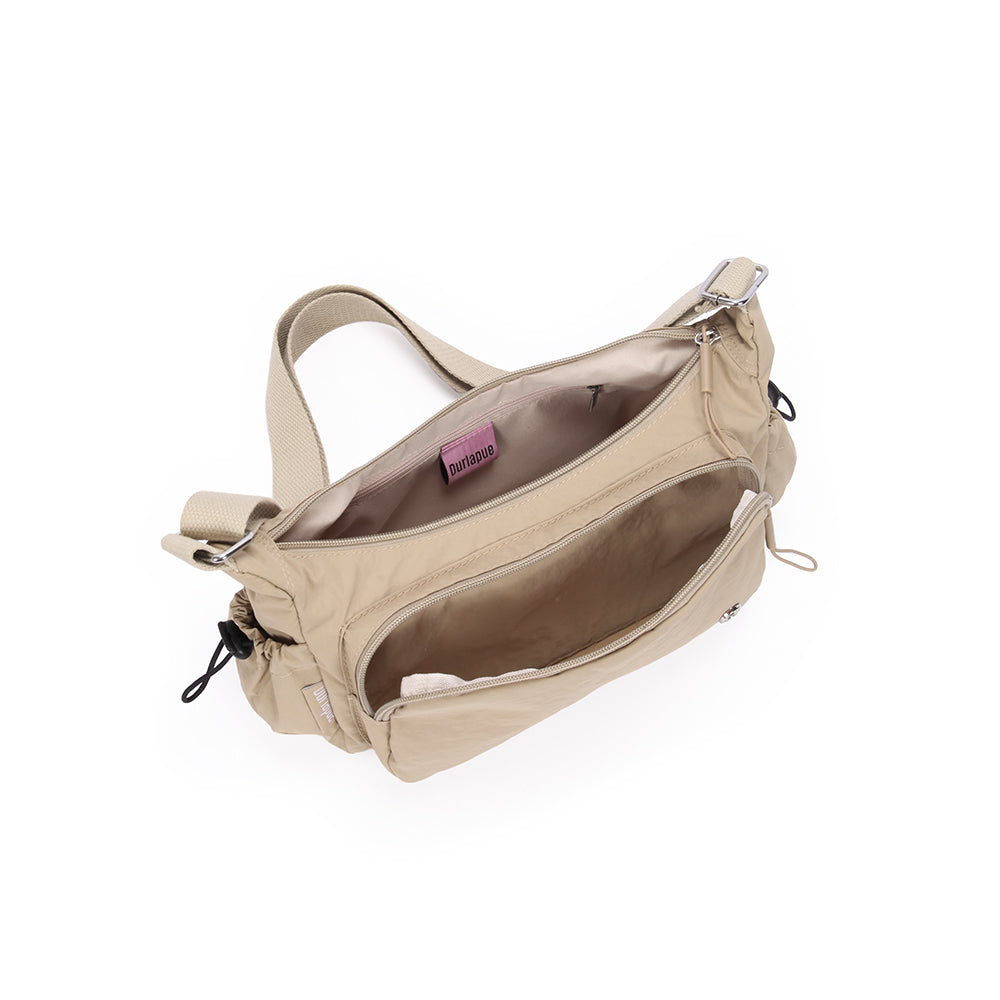 (Durlapue) nylon material solid color lightweight crossbody bag versatile men and women shoulder bag