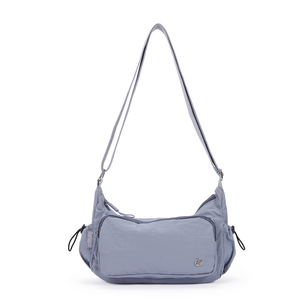 (Durlapue) nylon material solid color lightweight crossbody bag versatile men and women shoulder bag
