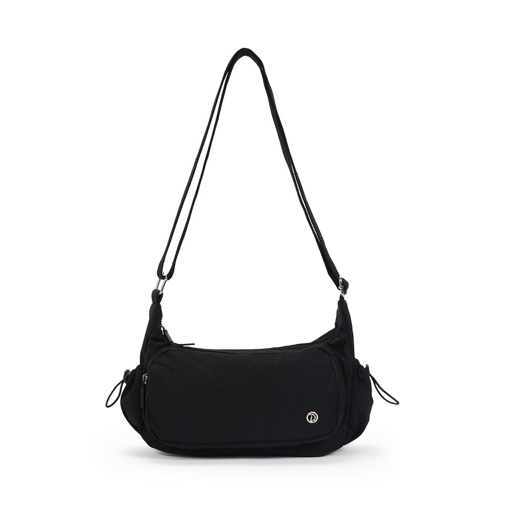 (Durlapue) nylon material solid color lightweight crossbody bag versatile men and women shoulder bag