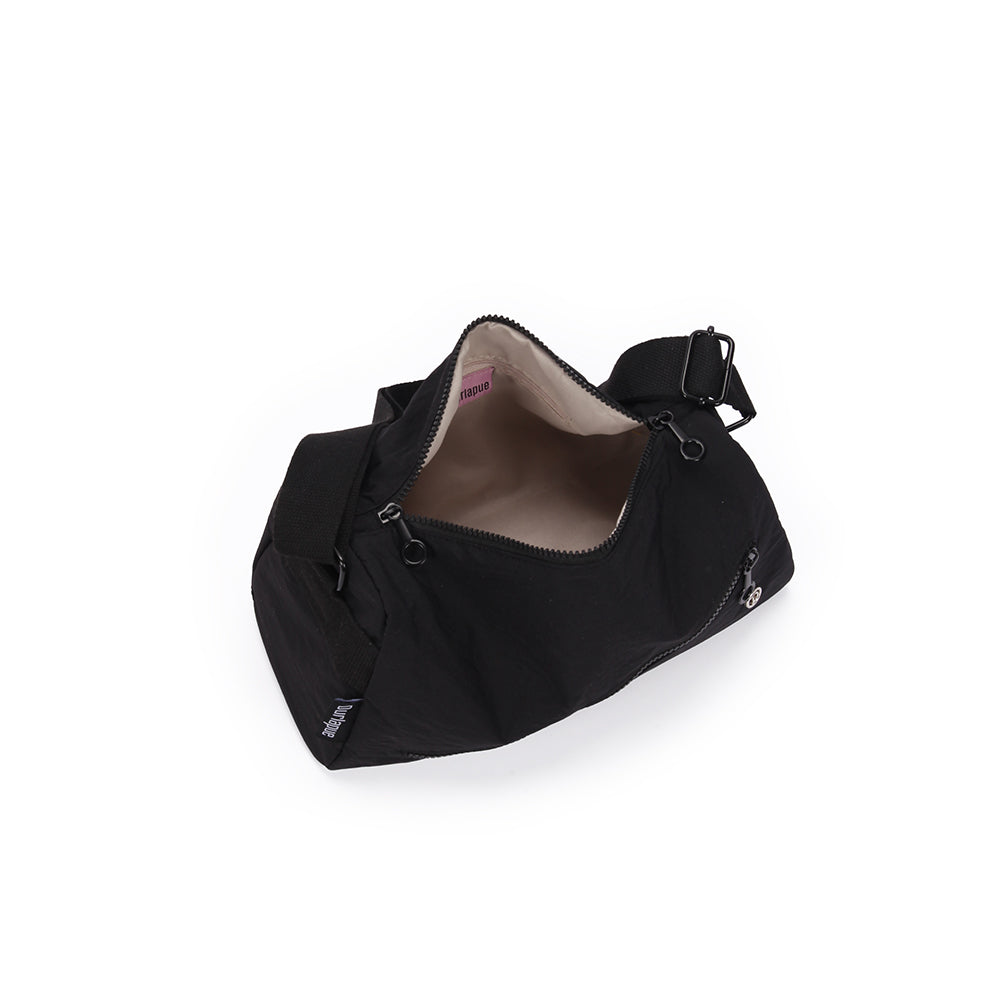【Durlapue】Solid color nylon casual shoulder bag fashionable and versatile sports messenger bag
