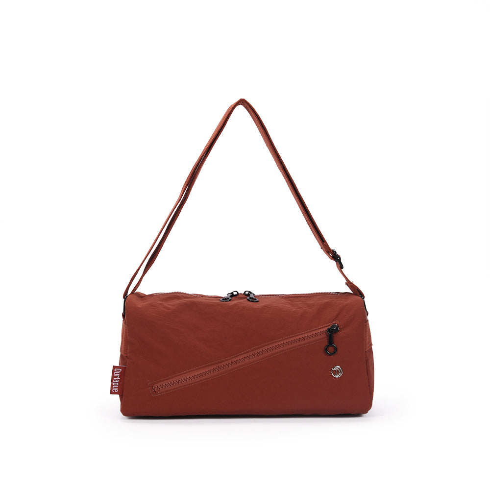【Durlapue】Solid color nylon casual shoulder bag fashionable and versatile sports messenger bag
