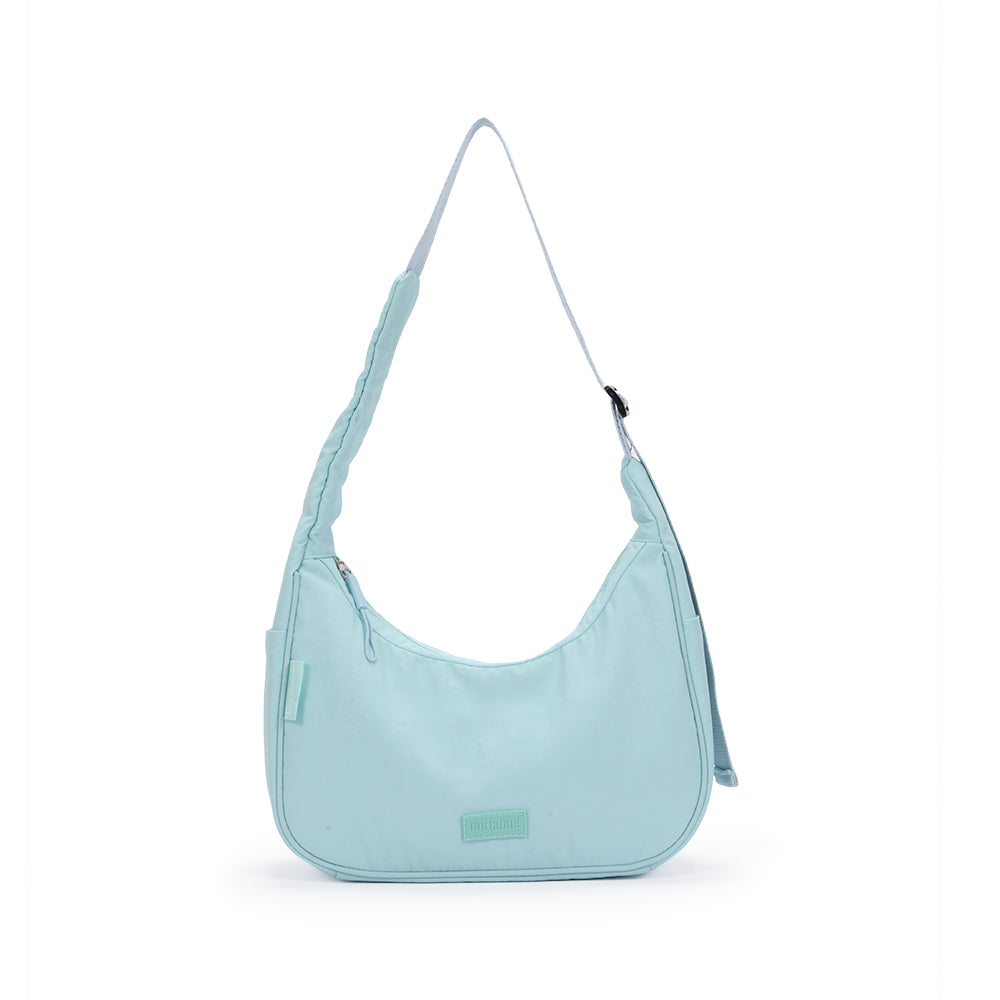 【Durlapue】Nylon waterproof simple solid color underarm bag fashionable and versatile commuter shoulder bag