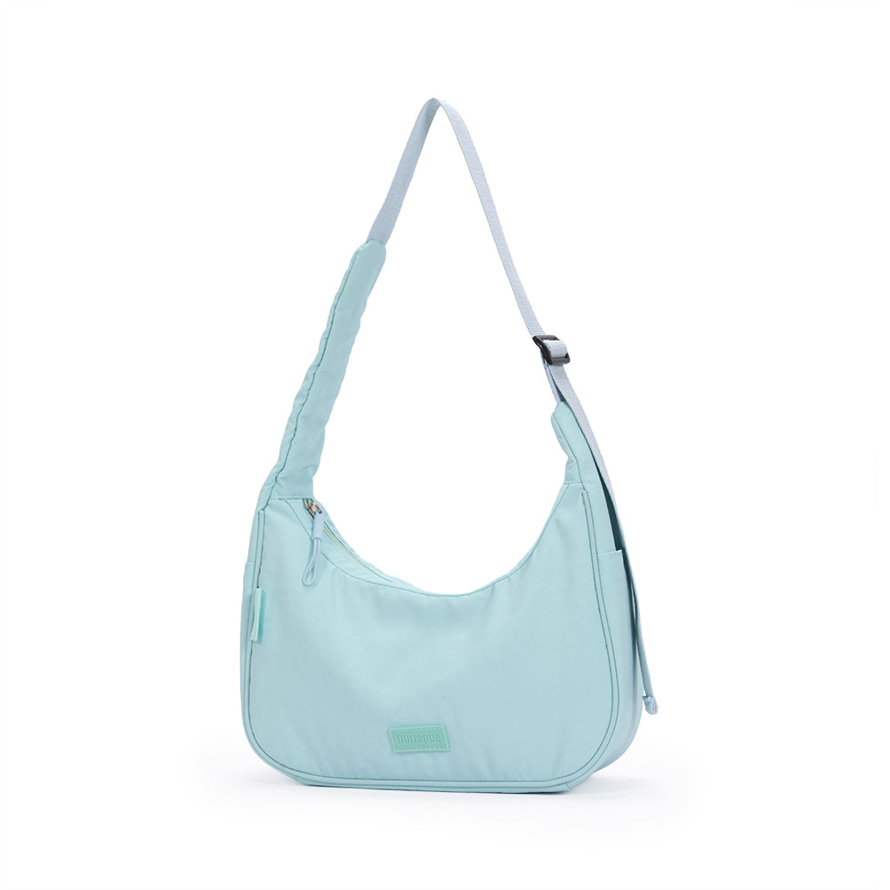 【Durlapue】Nylon waterproof simple solid color underarm bag fashionable and versatile commuter shoulder bag
