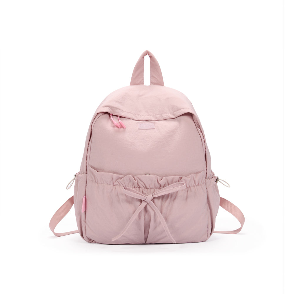 (Durlapue) Fashionable nylon backpack, lightweight and simple school bag