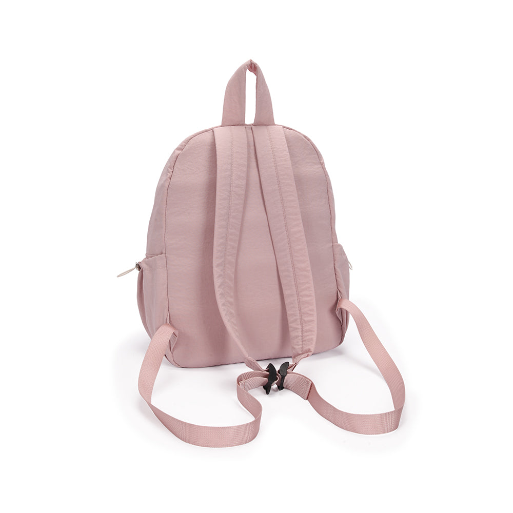 (Durlapue) Fashionable nylon backpack, lightweight and simple school bag