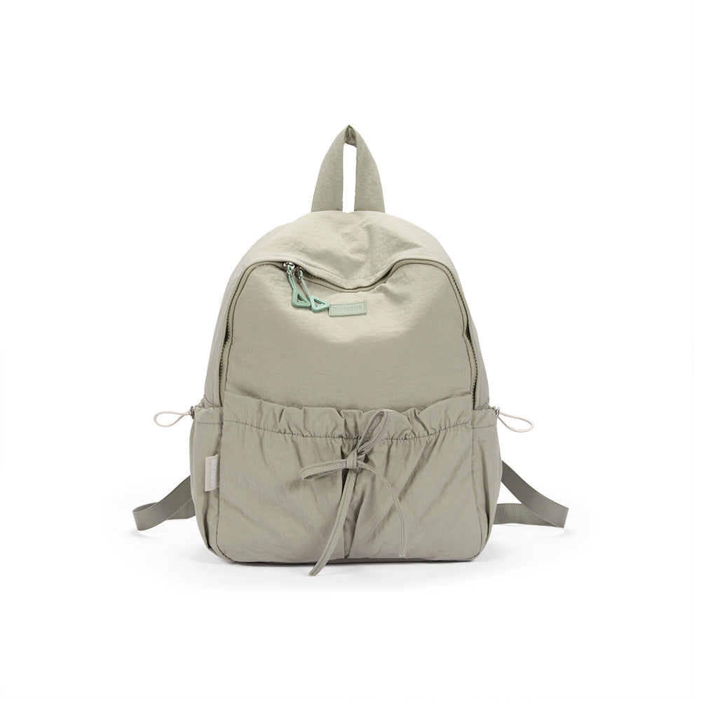 (Durlapue) Fashionable nylon backpack, lightweight and simple school bag