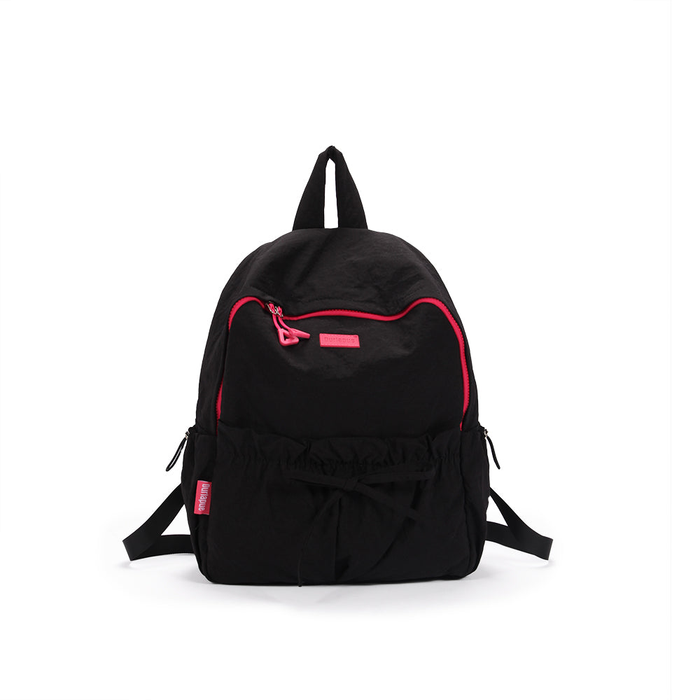 (Durlapue) Fashionable nylon backpack, lightweight and simple school bag