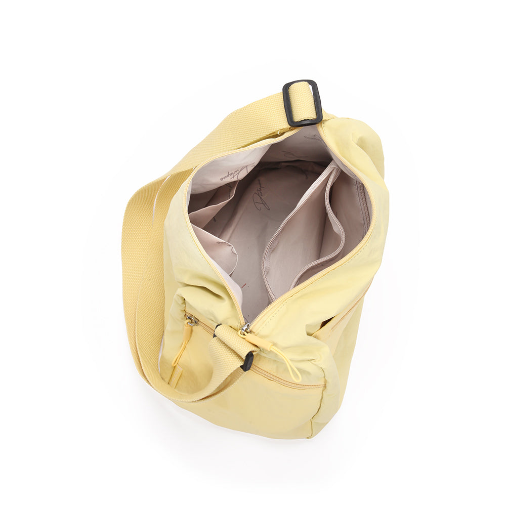 (Durlapue) Nylon material stylish solid color shoulder bag, simple crossbody bag