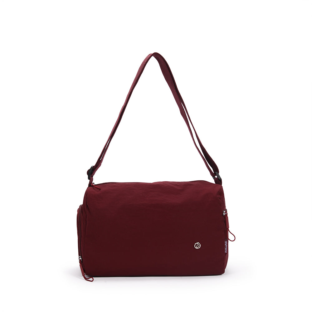 (Durlapue) Nylon material stylish solid color shoulder bag, simple crossbody bag