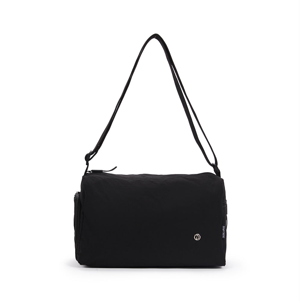 (Durlapue) Nylon material stylish solid color shoulder bag, simple crossbody bag