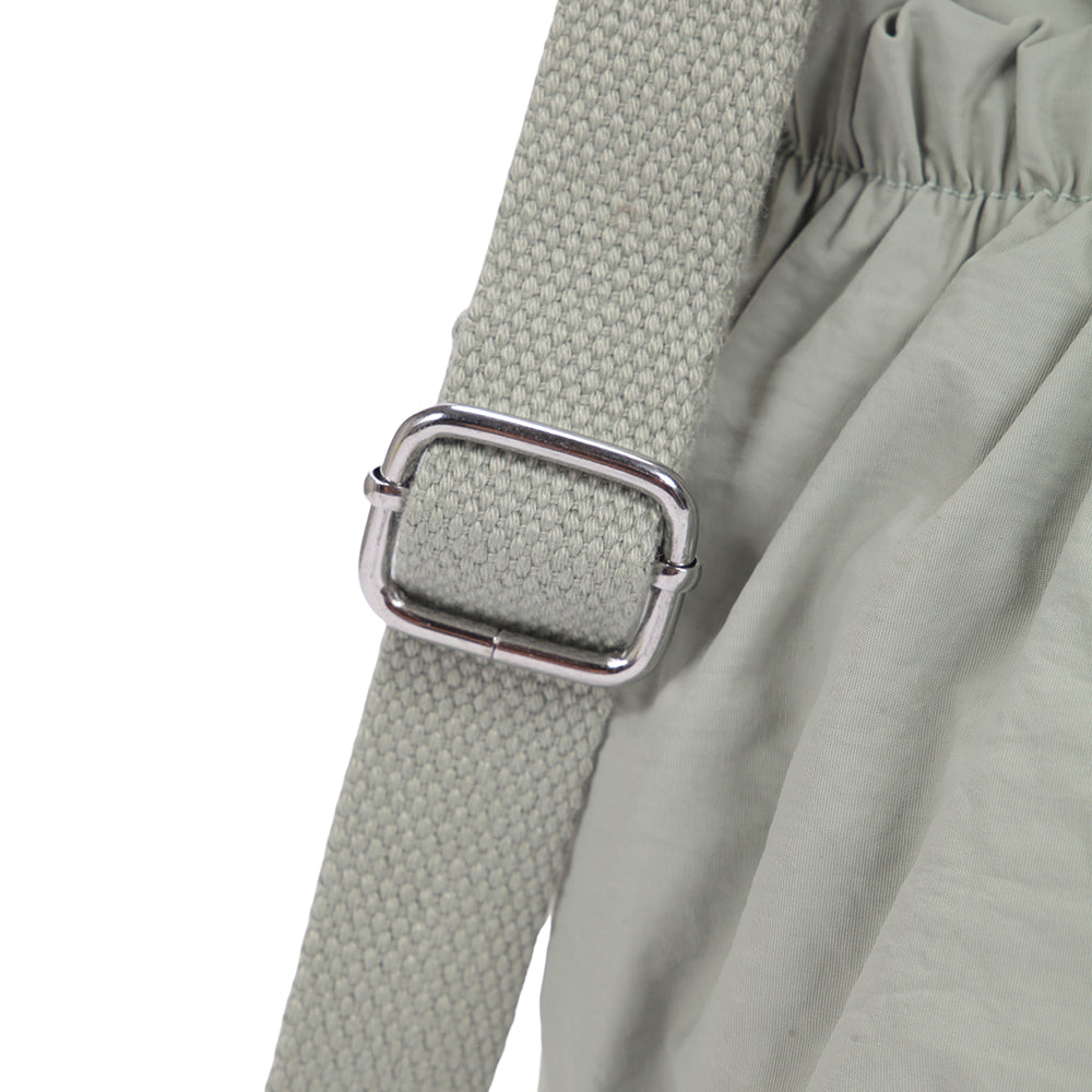 【Durlapue】Sports casual pleated drawstring backpack Nylon waterproof simple practical shoulder bag