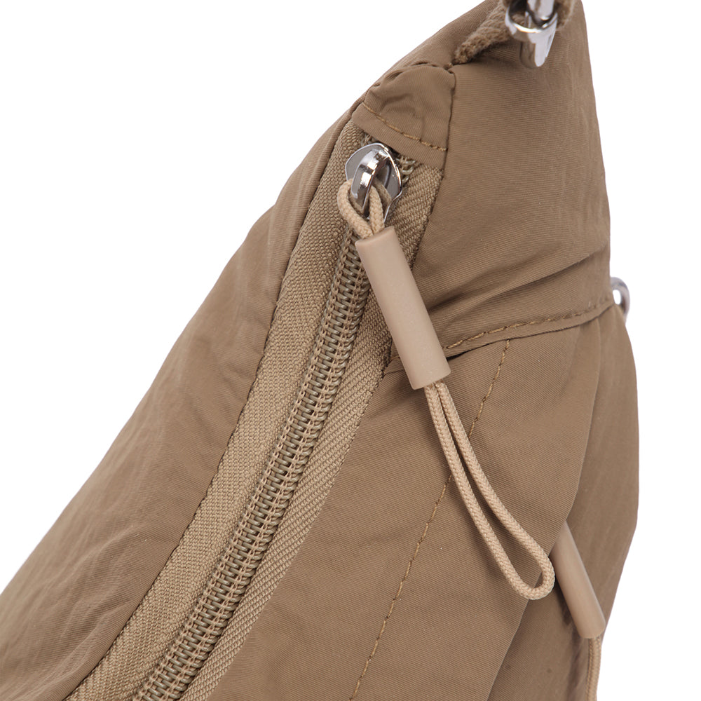 (Durlapue) Nylon solid color crossbody bag Fashionable shoulder zipper bag