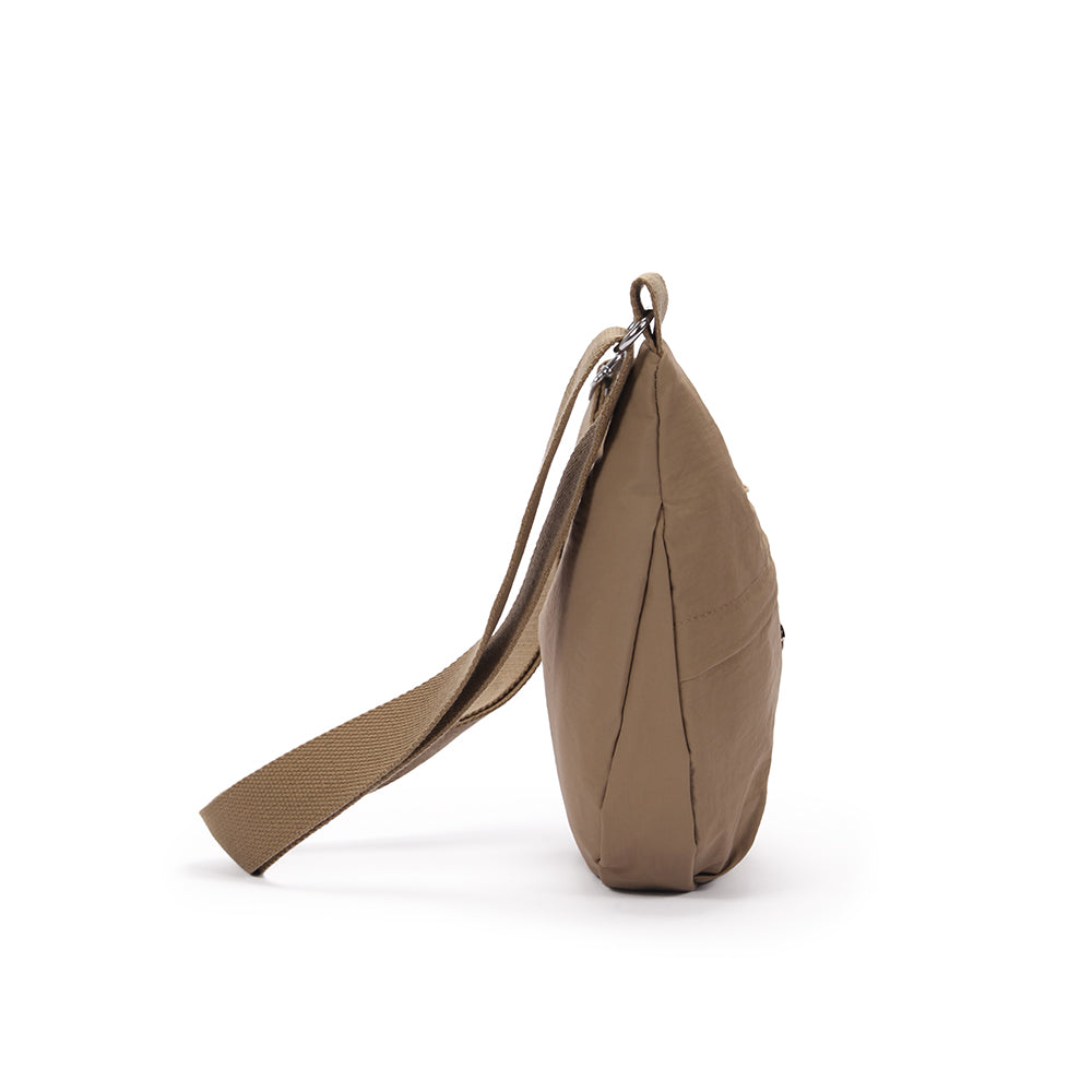 (Durlapue) Nylon solid color crossbody bag Fashionable shoulder zipper bag