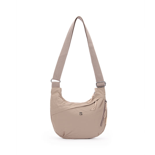 (Durlapue) Nylon solid color crossbody bag Fashionable shoulder zipper bag