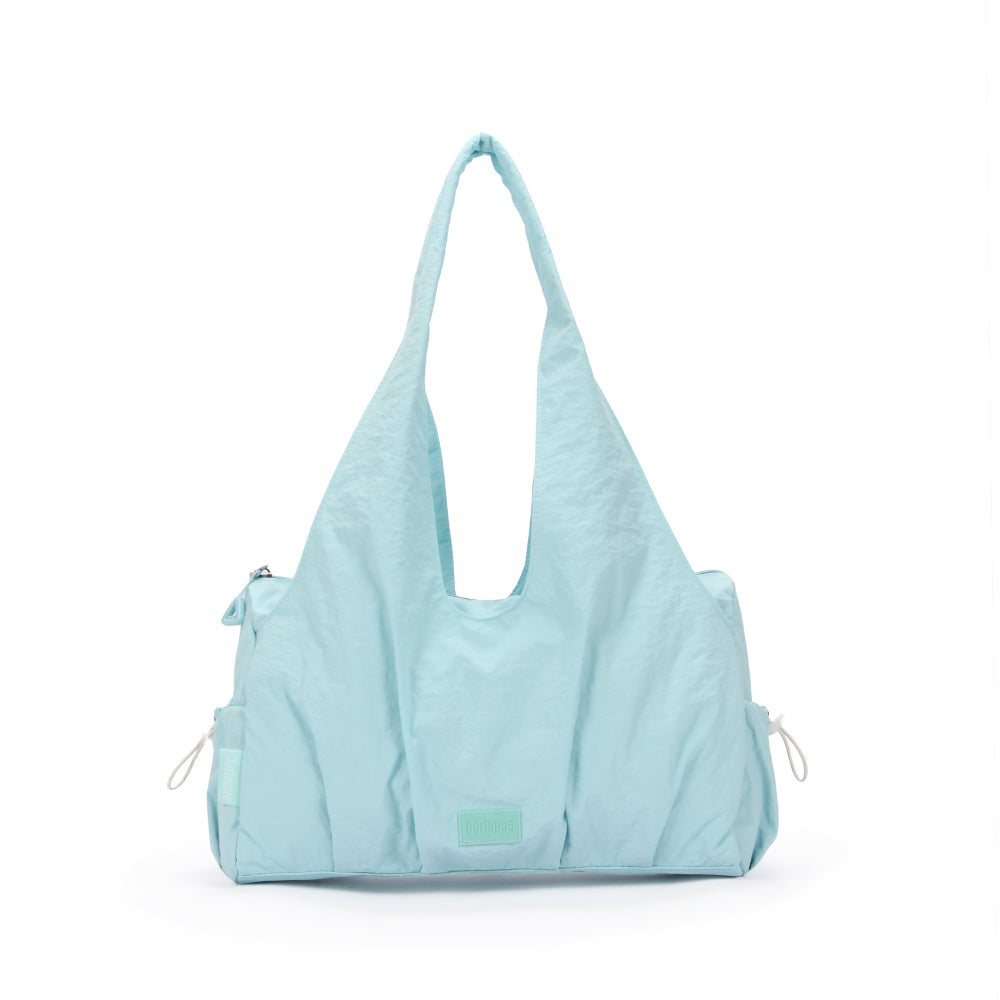 【Durlapue】Simple large capacity tote bag Multi-compartment nylon waterproof shoulder bag