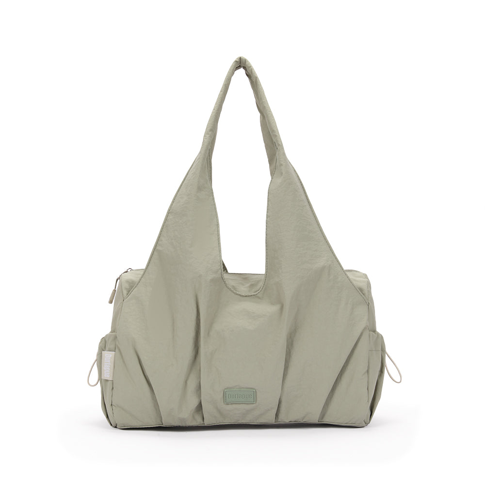 【Durlapue】Simple large capacity tote bag Multi-compartment nylon waterproof shoulder bag