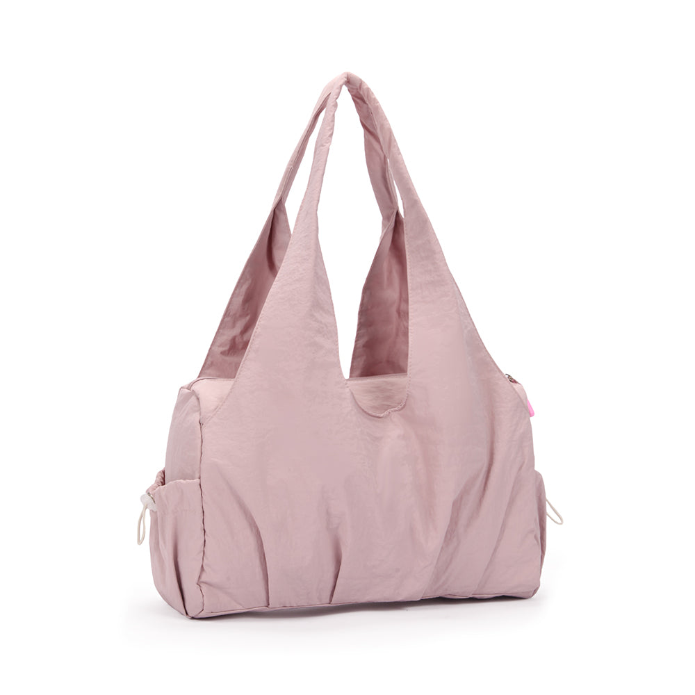 【Durlapue】Simple large capacity tote bag Multi-compartment nylon waterproof shoulder bag