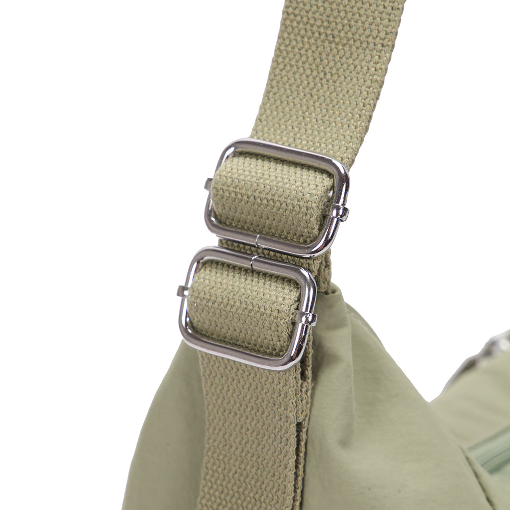 【Durlapue】Nylon waterproof solid color simple large capacity shoulder bag fashionable casual versatile crossbody bag