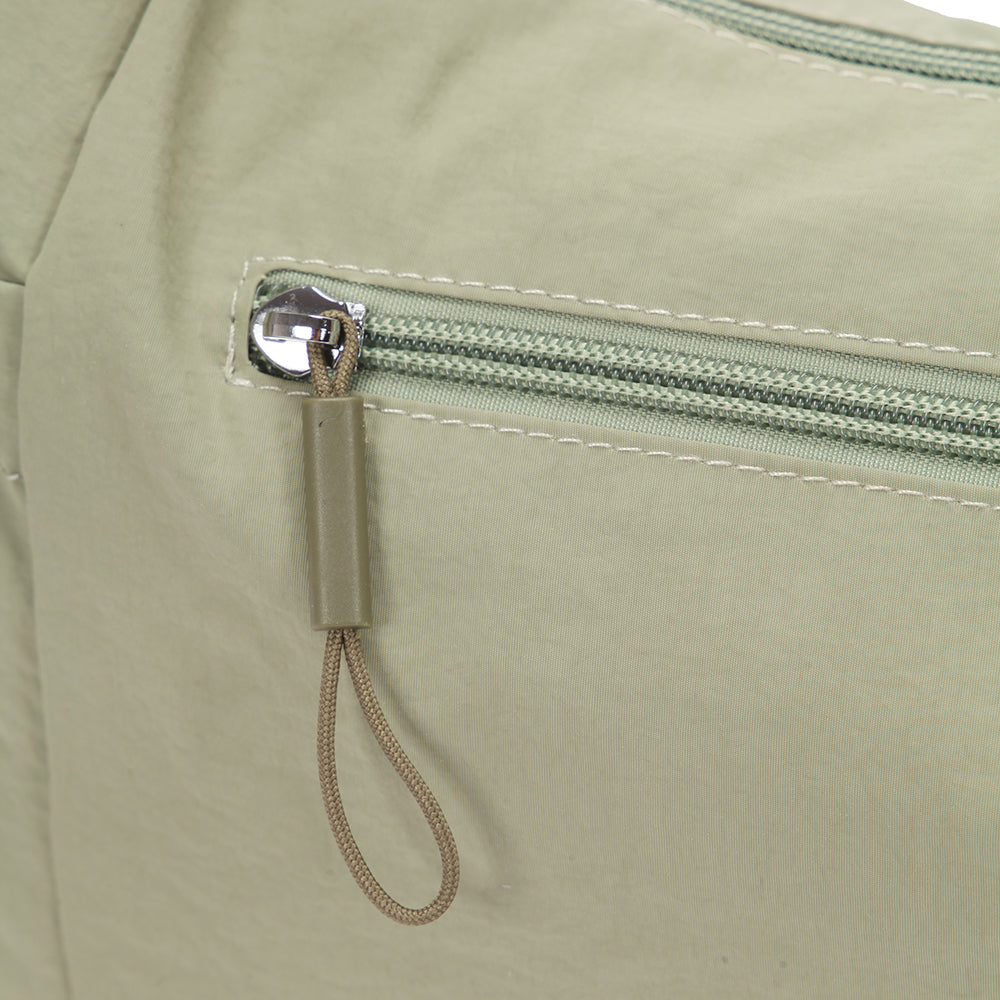 【Durlapue】Nylon waterproof solid color simple large capacity shoulder bag fashionable casual versatile crossbody bag