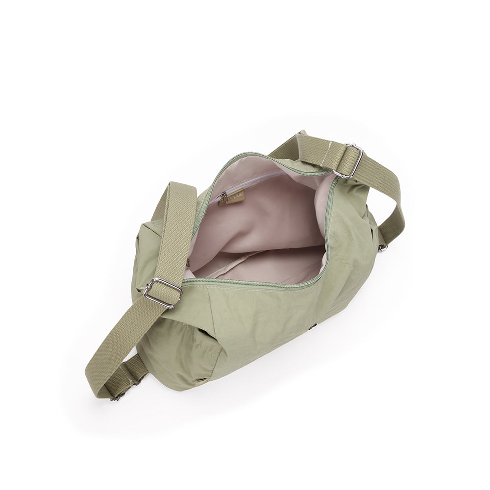 【Durlapue】Nylon waterproof solid color simple large capacity shoulder bag fashionable casual versatile crossbody bag